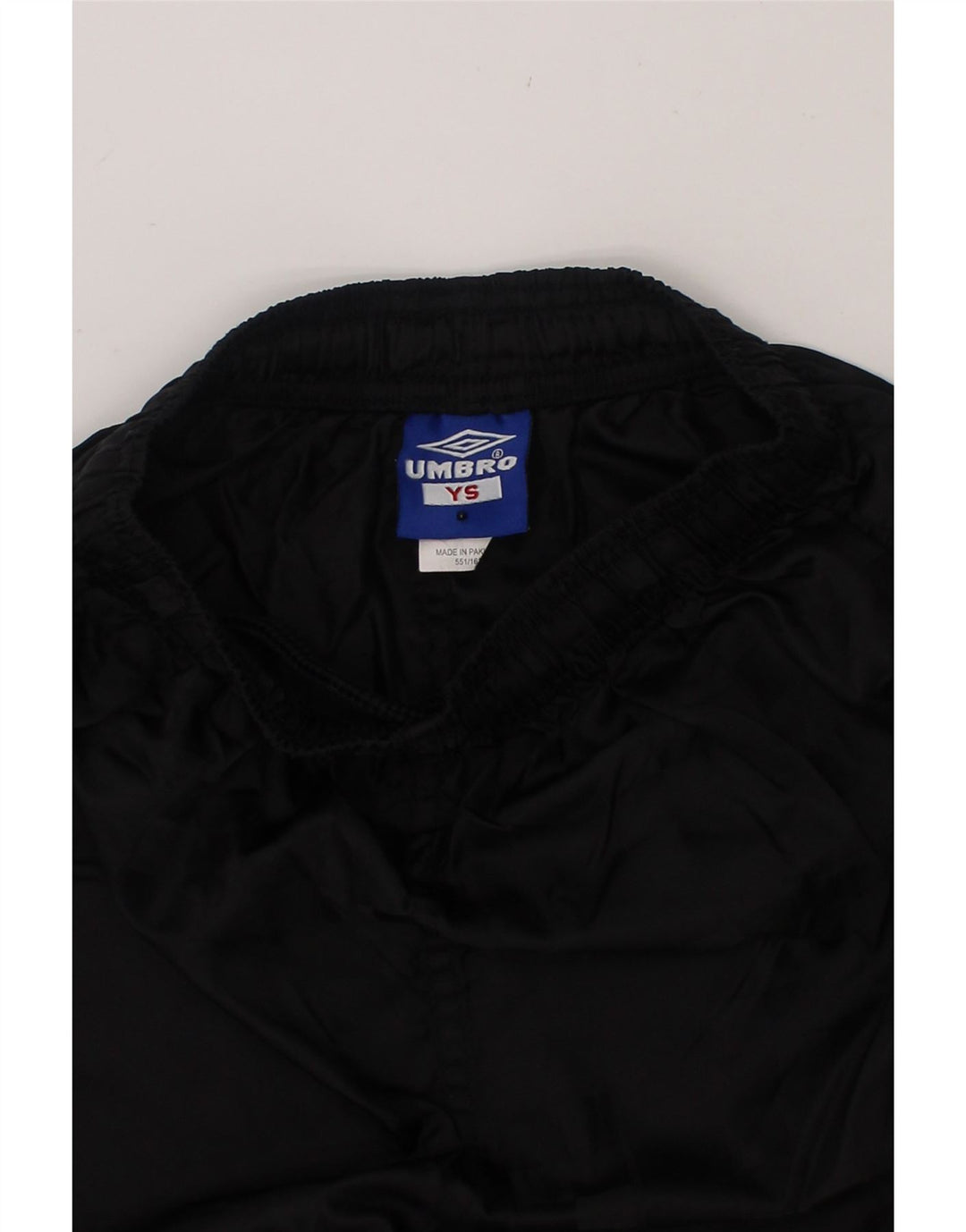 UMBRO Boys Graphic Sport Shorts 7-8 Years Small Black Nylon Vintage Umbro and Second-Hand Umbro from Messina Hembry 