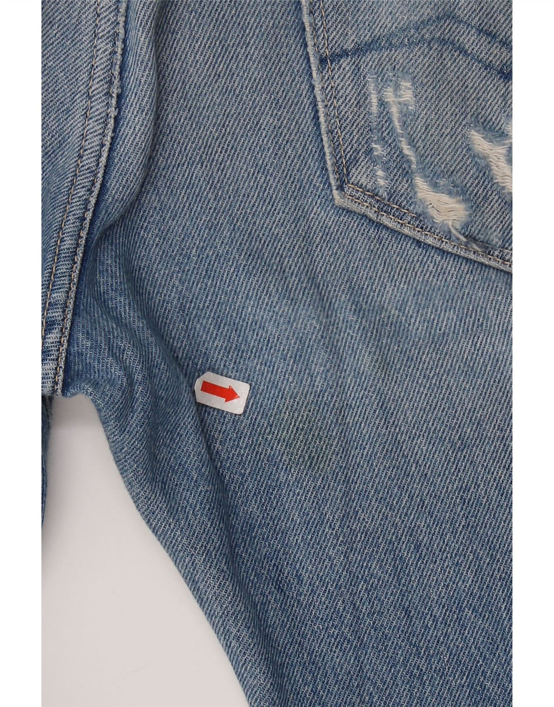 REPLAY Mens 901 Distressed Slim Jeans W33 L34 Blue Cotton