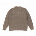 Marks & Spencer Womens Zip Neck Jumper Sweater UK 14 Large Grey Acrylic