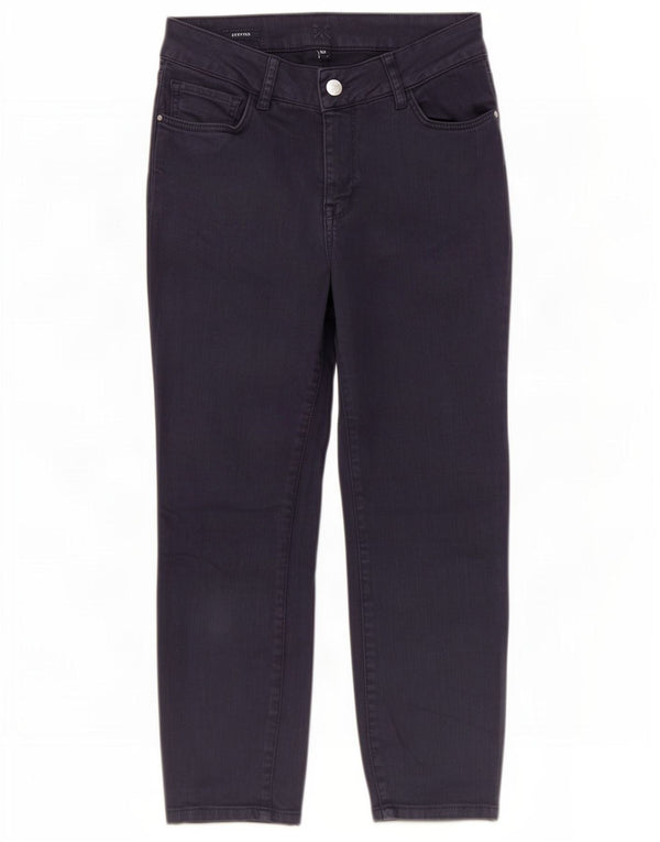 Crew Clothing Womens Straight Casual Trousers UK 10 Small W26 L22 Navy Blue
