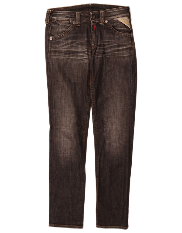 Replay Womens Slim Jeans W26 L30 Grey Cotton