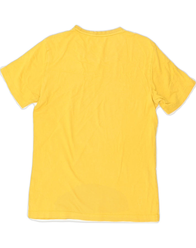 PUMA Mens Graphic T-Shirt Top Small Yellow | Vintage Puma | Thrift | Second-Hand Puma | Used Clothing | Messina Hembry 