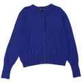 Marks & Spencer Womens Cardigan Sweater UK 14 Medium Blue Viscose