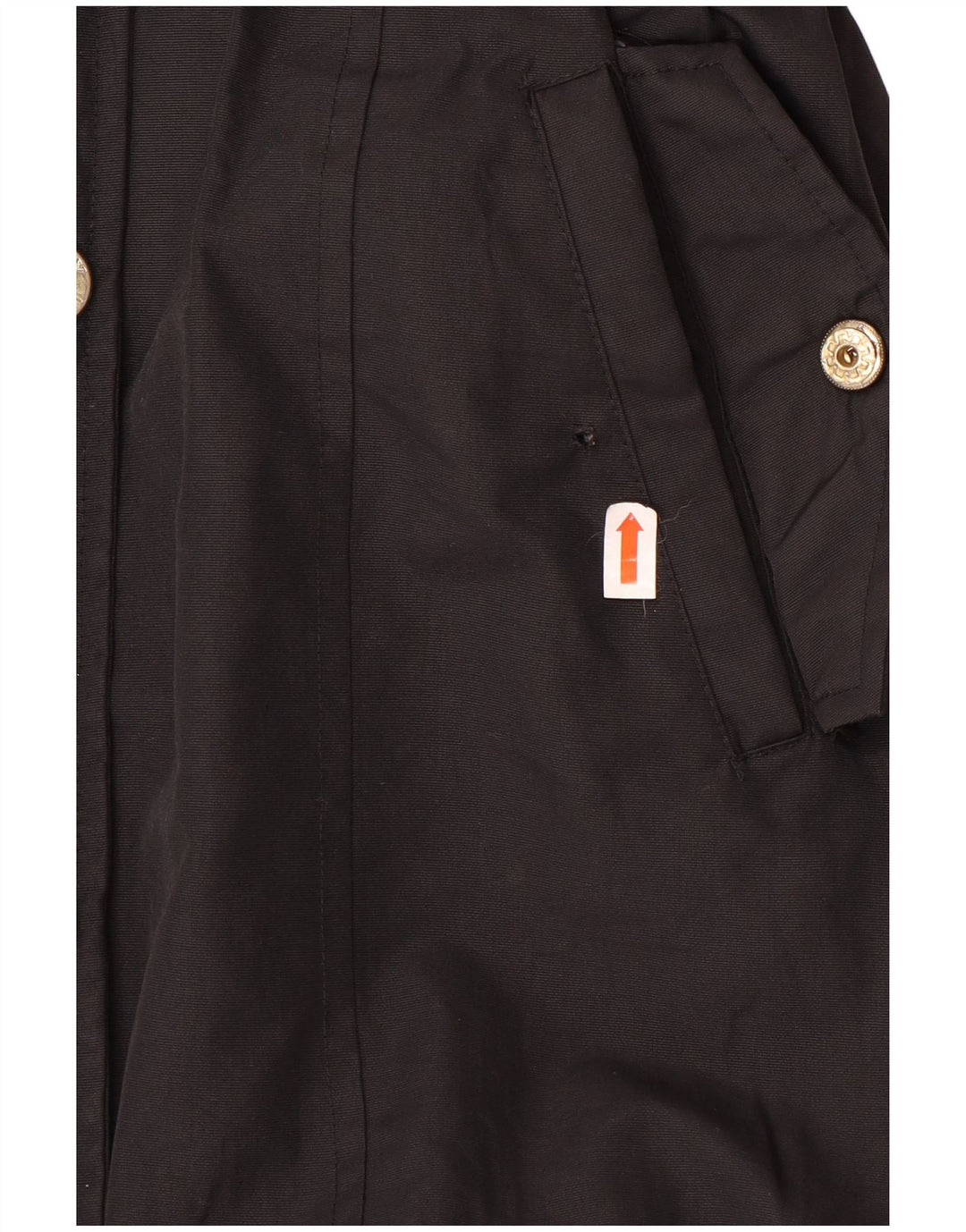 Lipsy Womens Hooded Parka Jacket UK 8 Small Black Polyester