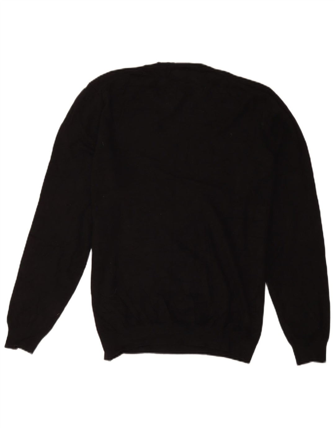 Zara Womens Crew Neck Jumper Sweater UK 14 Large Black