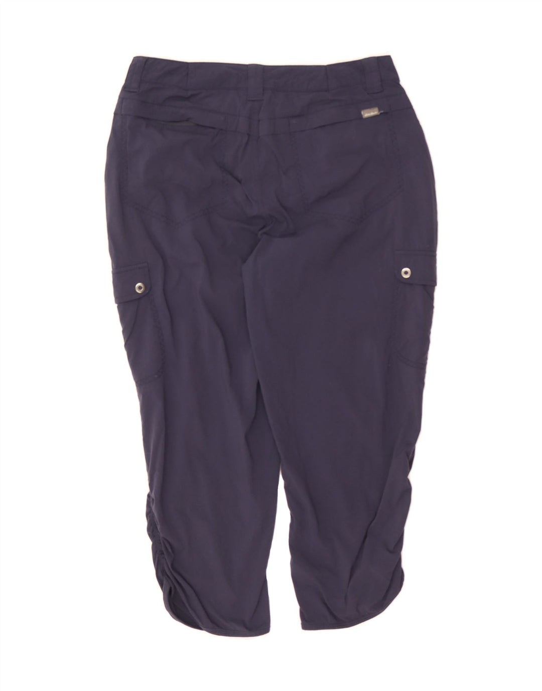 EDDIE BAUER Womens Cargo Capri Trousers US 6 Medium W28 L21 Navy Blue Vintage Eddie Bauer and Second-Hand Eddie Bauer from Messina Hembry 