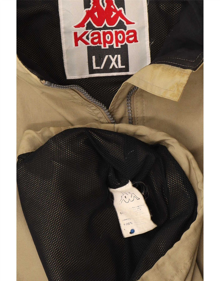 Kappa Mens Rain Jacket UK 40 Large Khaki Polyamide