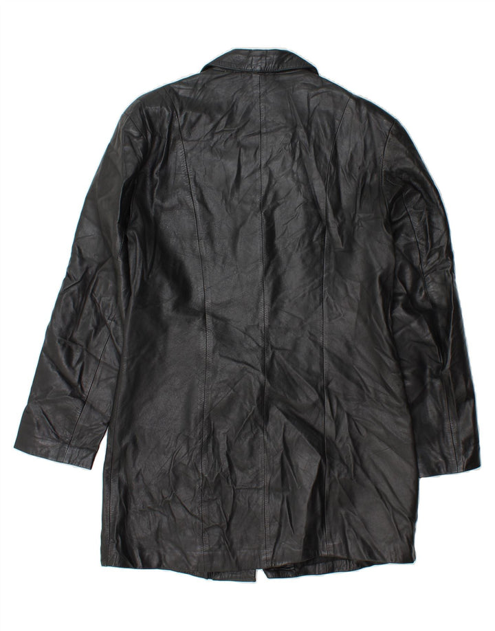 BRASCHI Womens Overcoat IT 46 Large Black Vintage Braschi and Second-Hand Braschi from Messina Hembry 