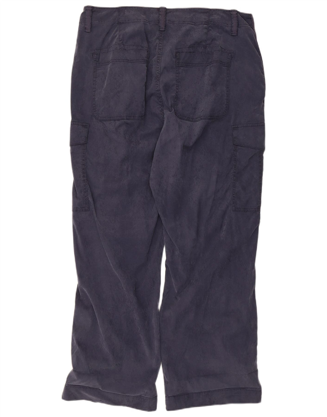 Marks & Spencer Womens Cargo Trousers US 16 Large W34 L27 Navy Blue