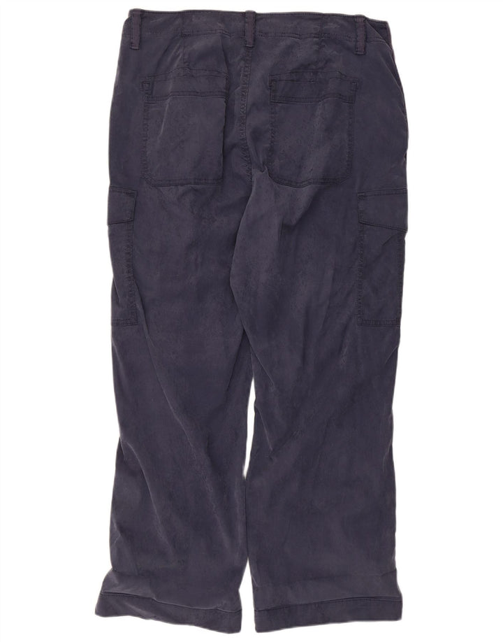 Marks & Spencer Womens Cargo Trousers US 16 Large W34 L27 Navy Blue