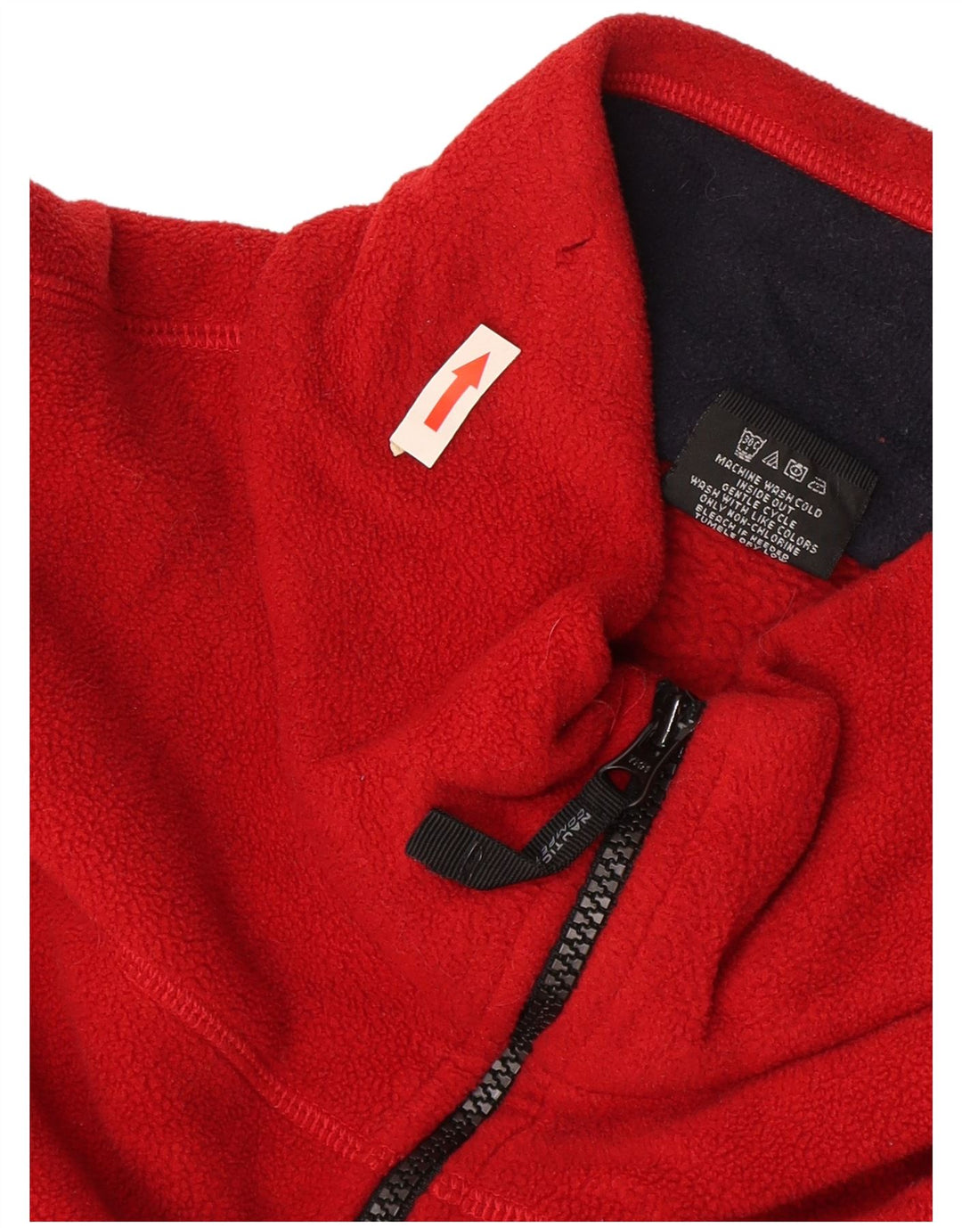 Nautica Mens Zip Neck Fleece Jumper XL Red Polyester