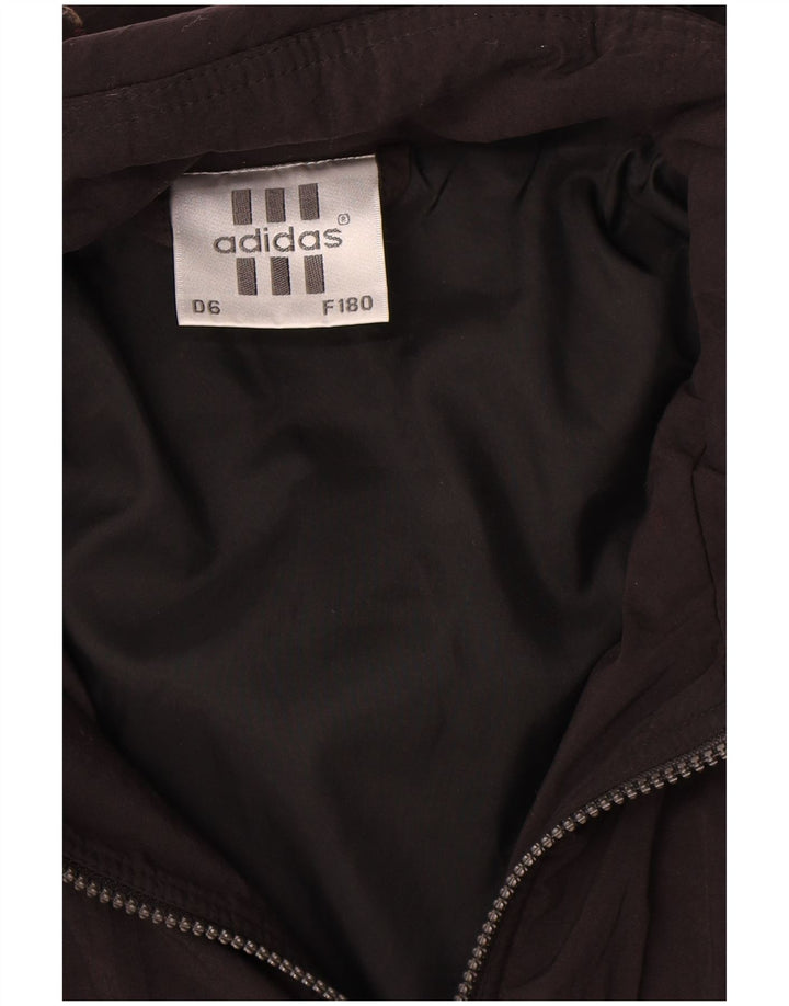 Adidas Mens Graphic Windbreaker Jacket UK 40/42 Medium Black Colourblock
