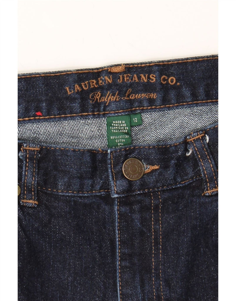 RALPH LAUREN Womens Bootcut Jeans US 12 Large W34 L32 Navy Blue Cotton Vintage Ralph Lauren and Second-Hand Ralph Lauren from Messina Hembry 
