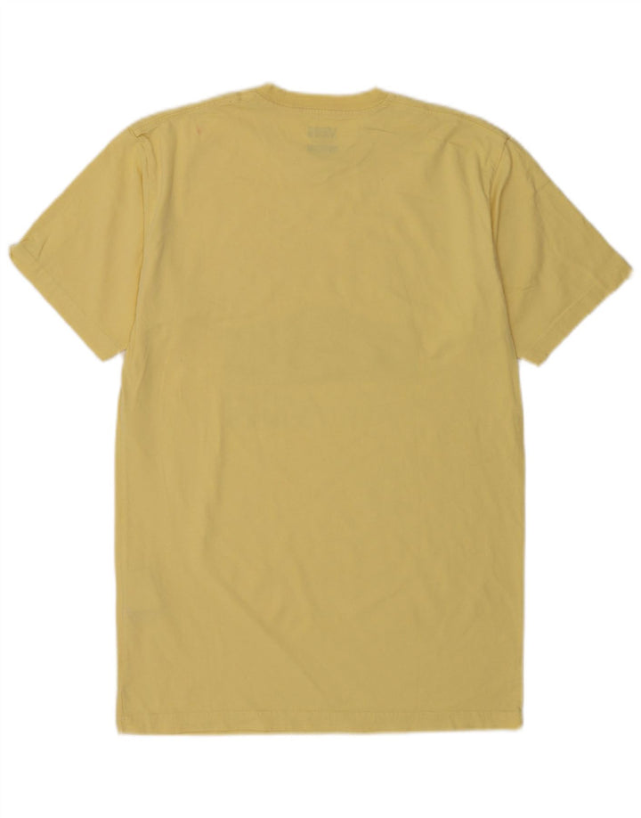 Vans Mens Classic Fit Graphic T-Shirt Top Medium Yellow Cotton