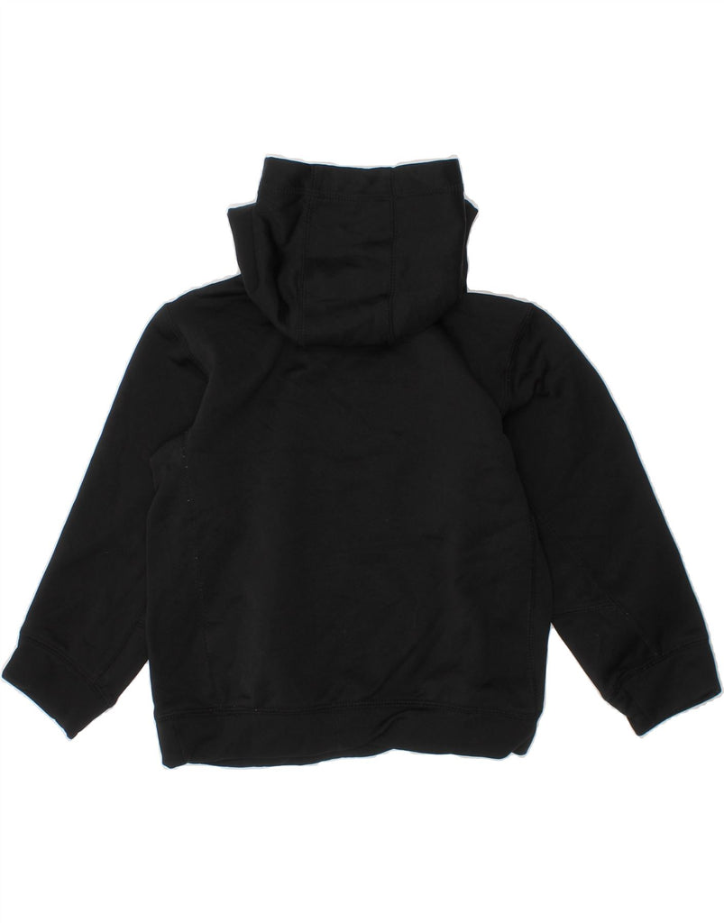 NIKE Girls Therma-Fit Graphic Hoodie Jumper 5-6 Years Black Polyester Vintage Nike and Second-Hand Nike from Messina Hembry 