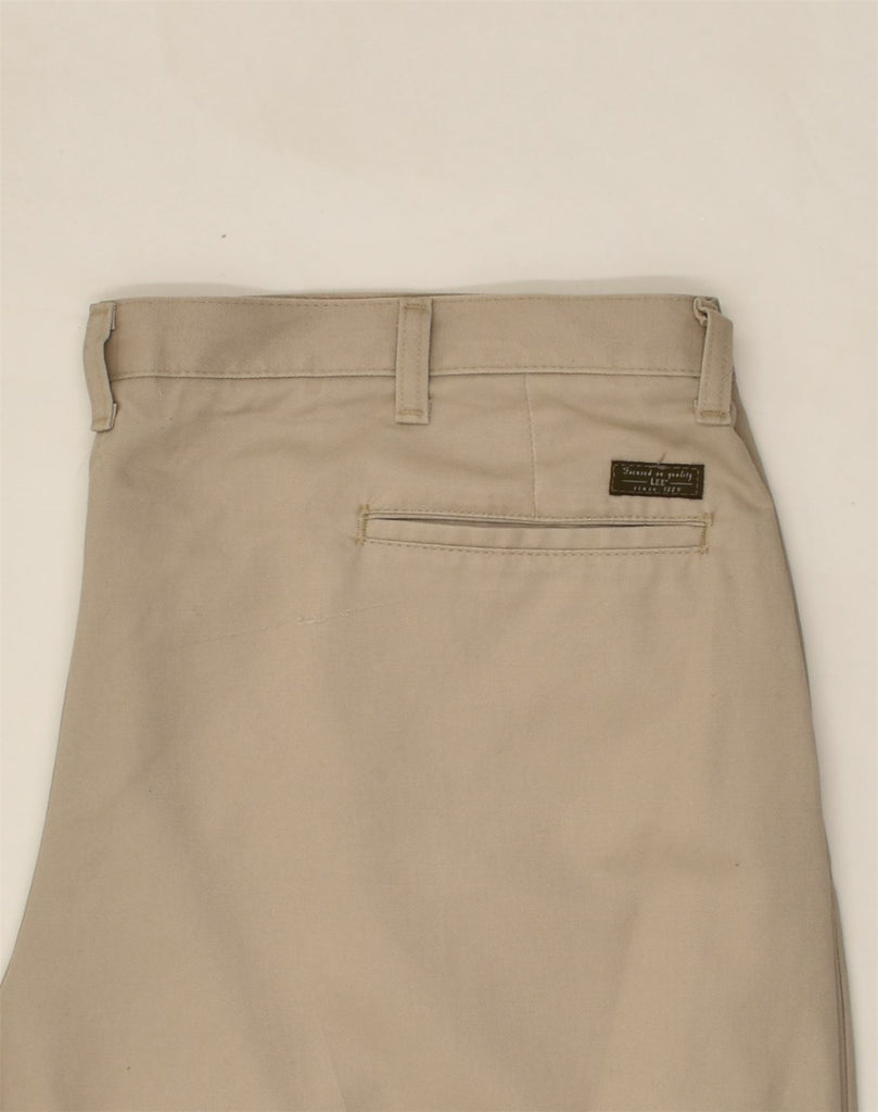 LEE Mens Pegged Chino Trousers W40 L30  Beige Cotton | Vintage Lee | Thrift | Second-Hand Lee | Used Clothing | Messina Hembry 