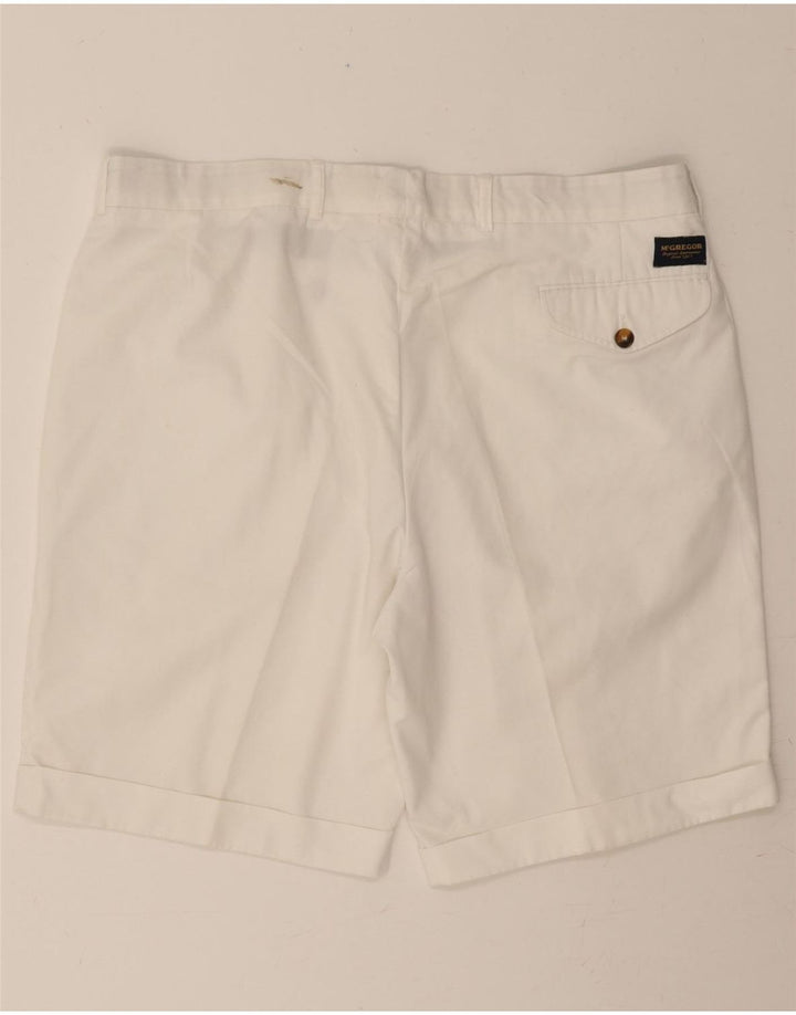 MC GREGOR Mens Chino Shorts W38 XL White Vintage MC Gregor and Second-Hand MC Gregor from Messina Hembry 