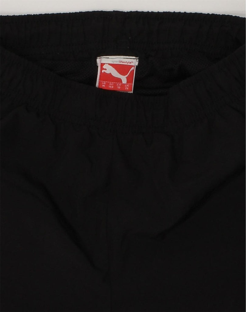 PUMA Boys Graphic Sport Shorts 9-10 Years Black | Vintage Puma | Thrift | Second-Hand Puma | Used Clothing | Messina Hembry 