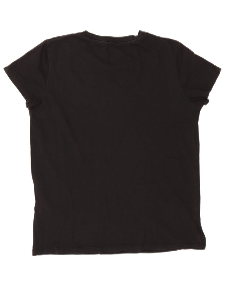 Levi's Womens Graphic T-Shirt Top UK 14 Medium Black Cotton