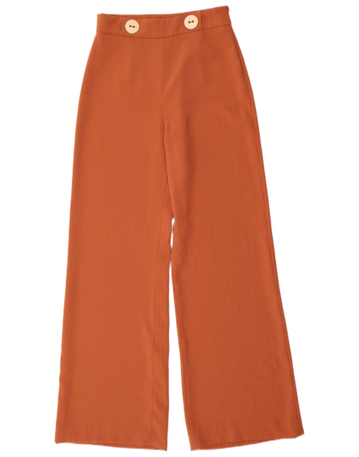 Zara Womens Wide Leg Casual Trousers Medium W28 L34 Brown