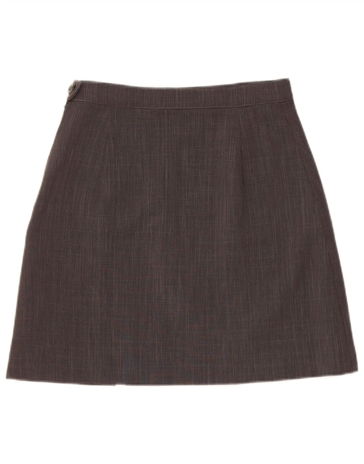 VINTAGE Womens A-Line Skirt W26 Small Grey