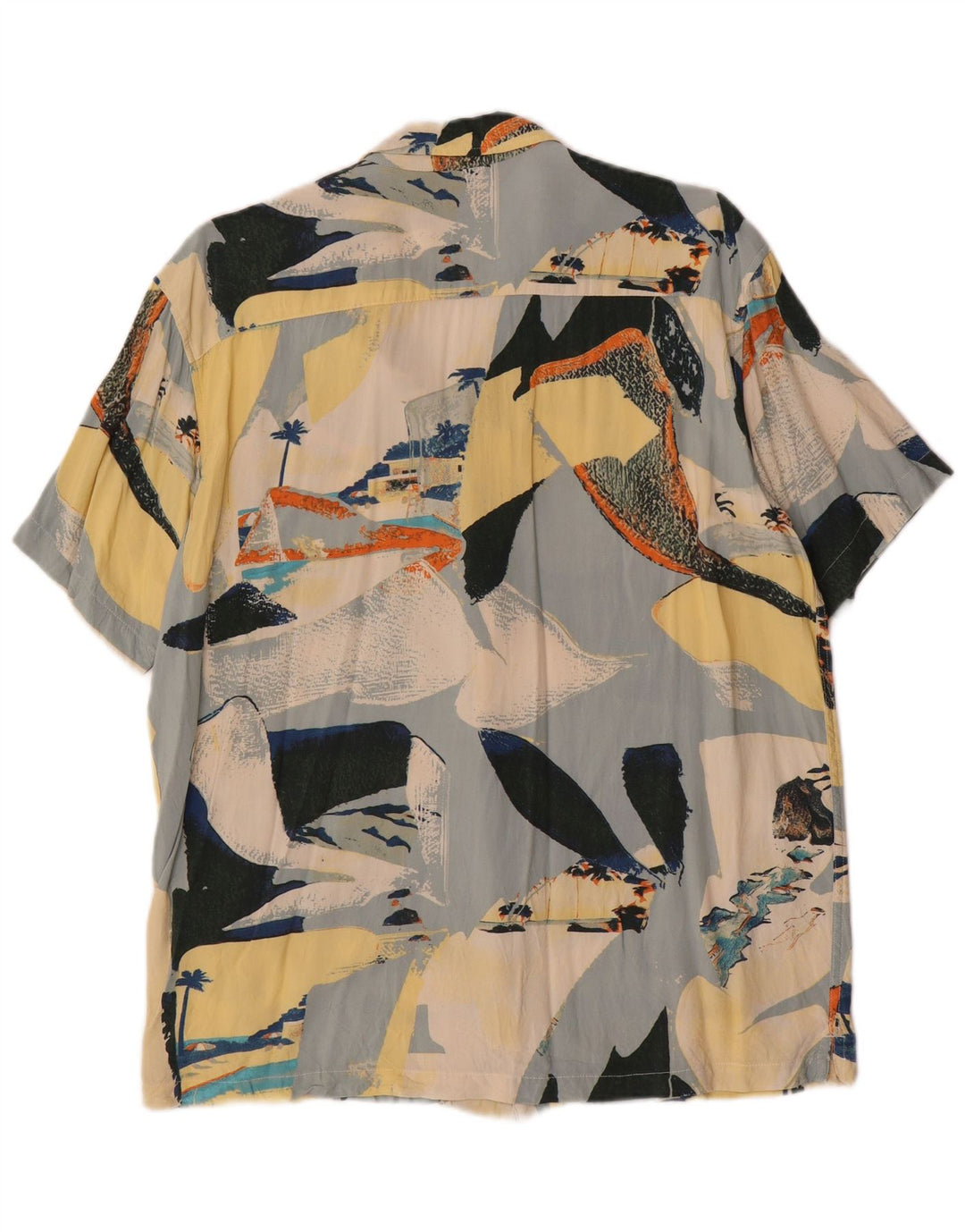 JACK & JONES Mens Graphic Short Sleeve Shirt Medium Multicoloured Hawaiian