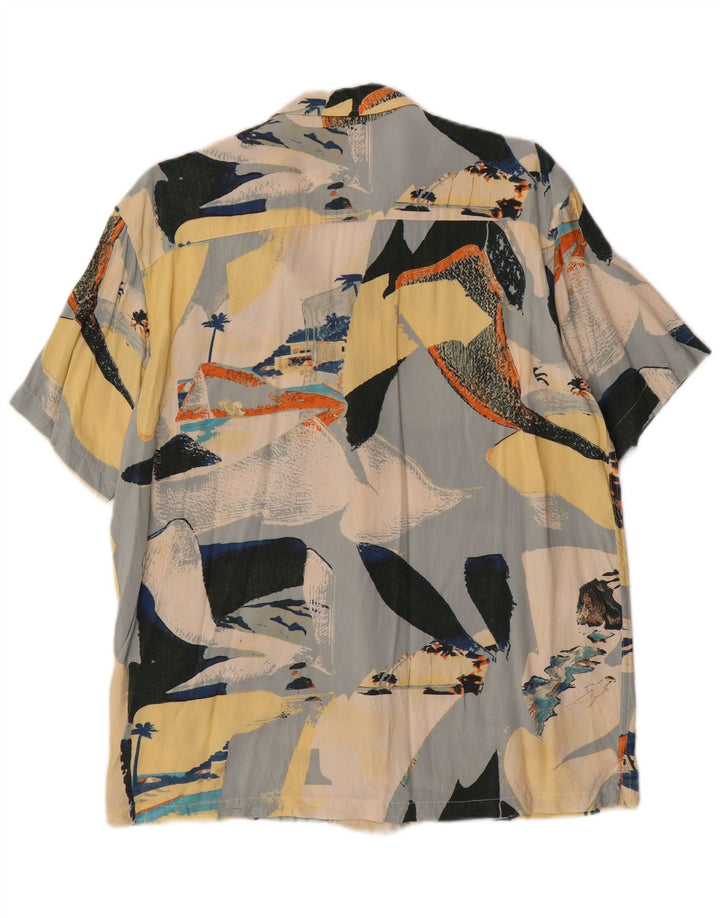JACK & JONES Mens Graphic Short Sleeve Shirt Medium Multicoloured Hawaiian