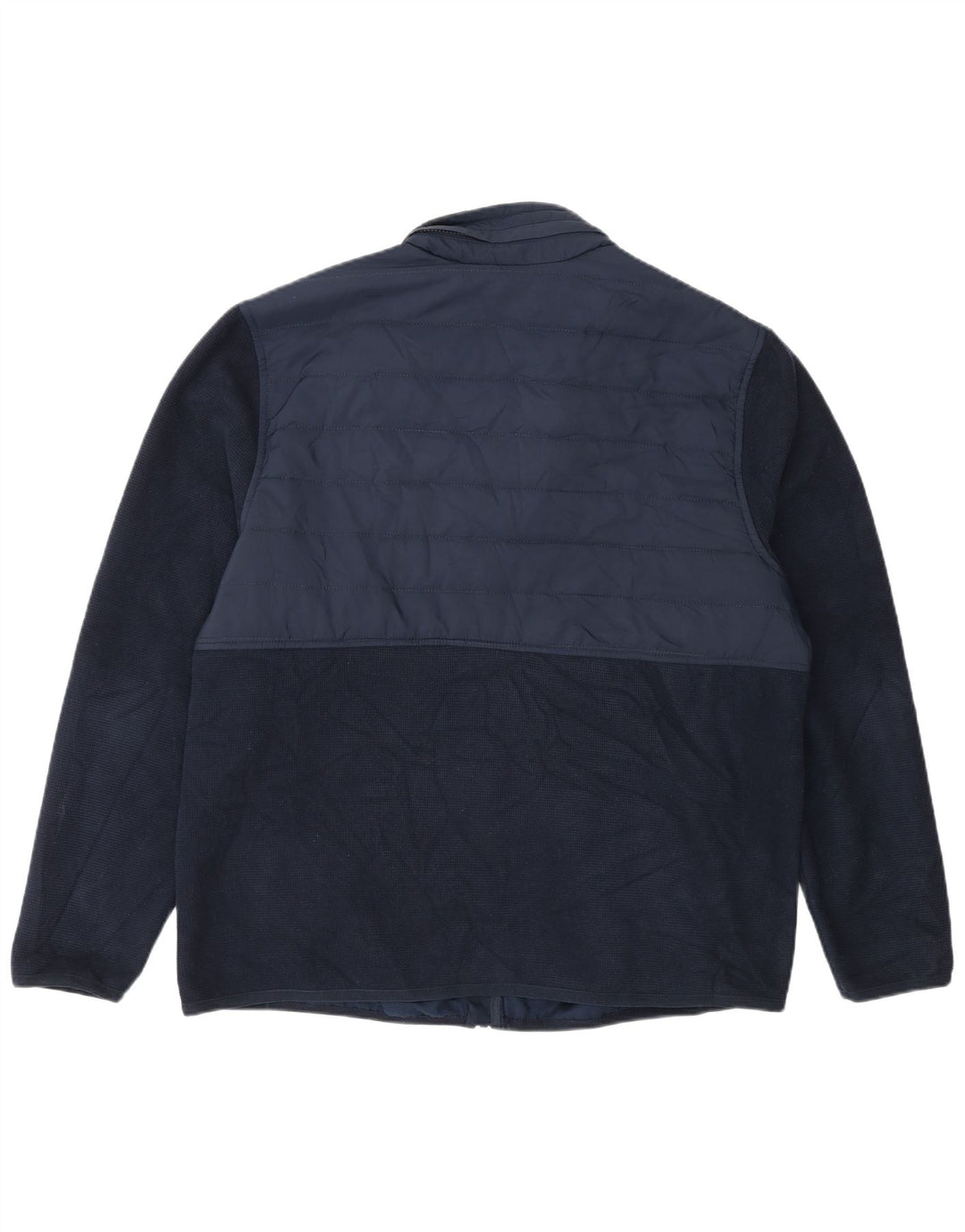 Marks & Spencer Mens Tracksuit Top Jacket Large Navy Blue Colourblock