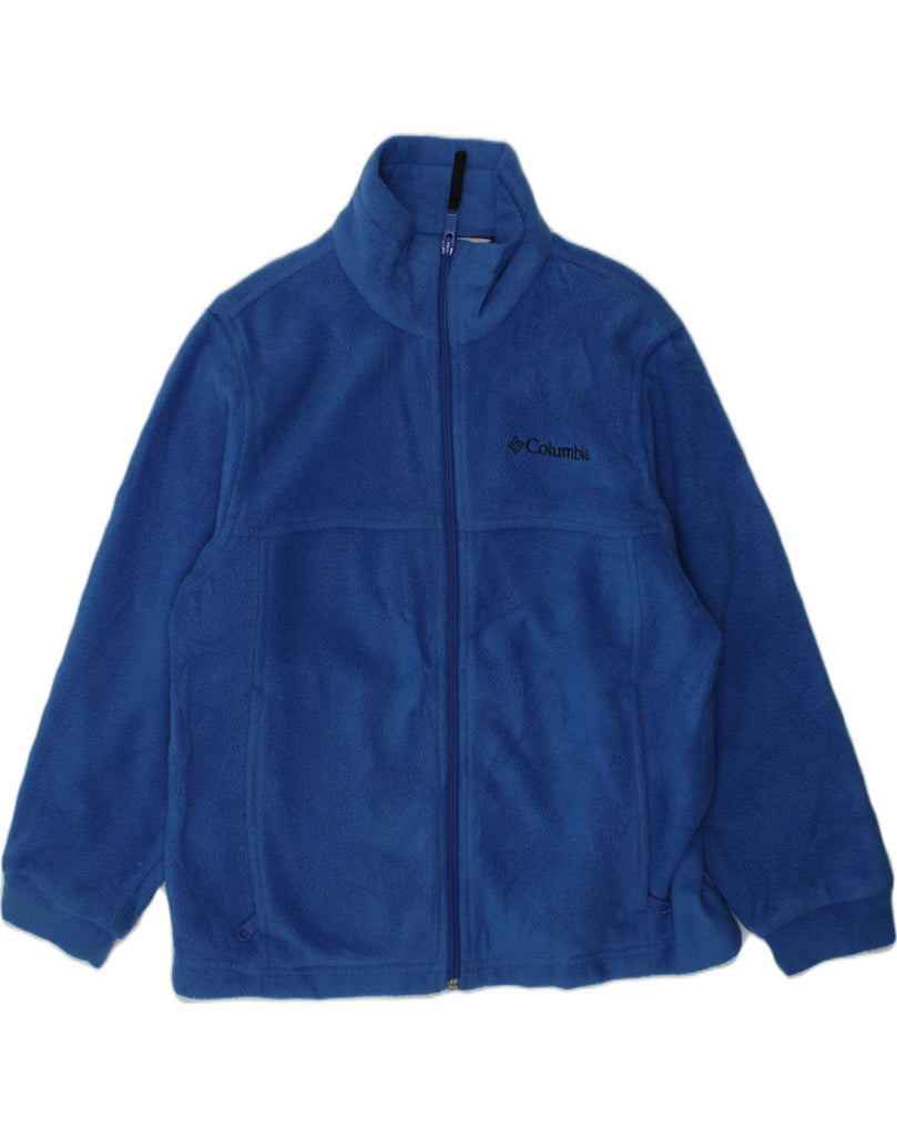 COLUMBIA Boys Fleece Jacket 7-8 Years Blue Polyester | Vintage Columbia | Thrift | Second-Hand Columbia | Used Clothing | Messina Hembry 