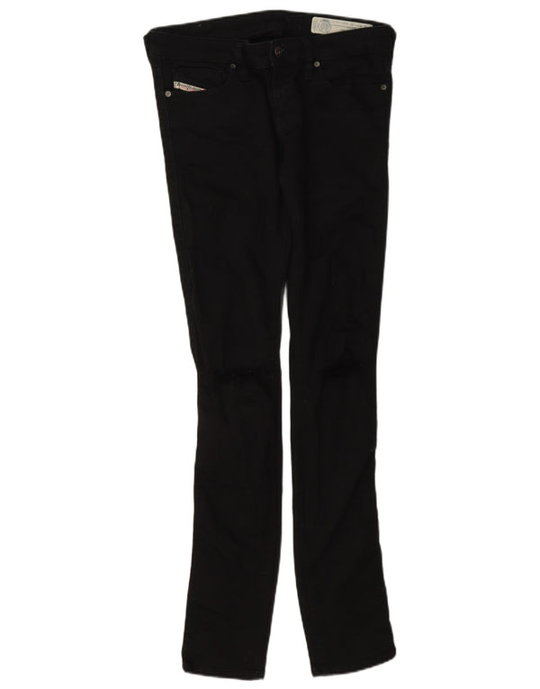 Diesel Womens Skinzee-Low Low Waist Super Slim Skinny Jeans W27 L32 Black
