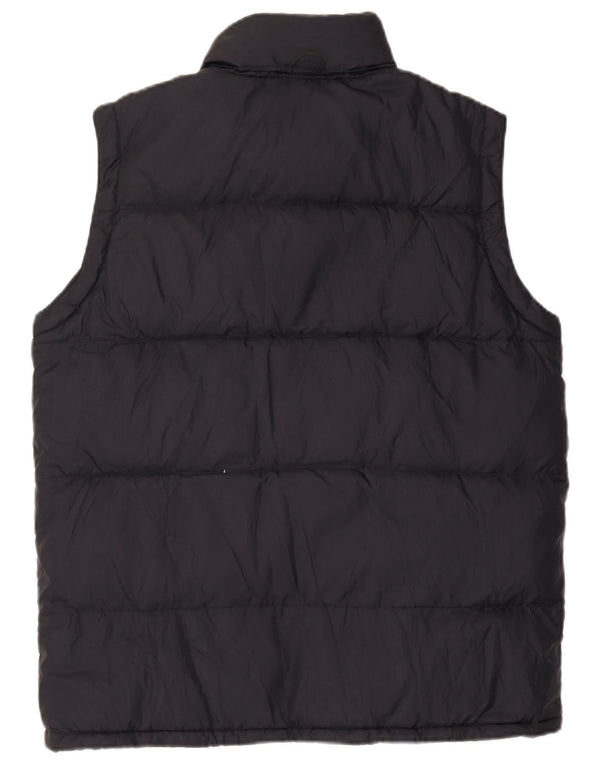 KAPPA Mens Hooded Padded Gilet UK 38 Medium Black Nylon