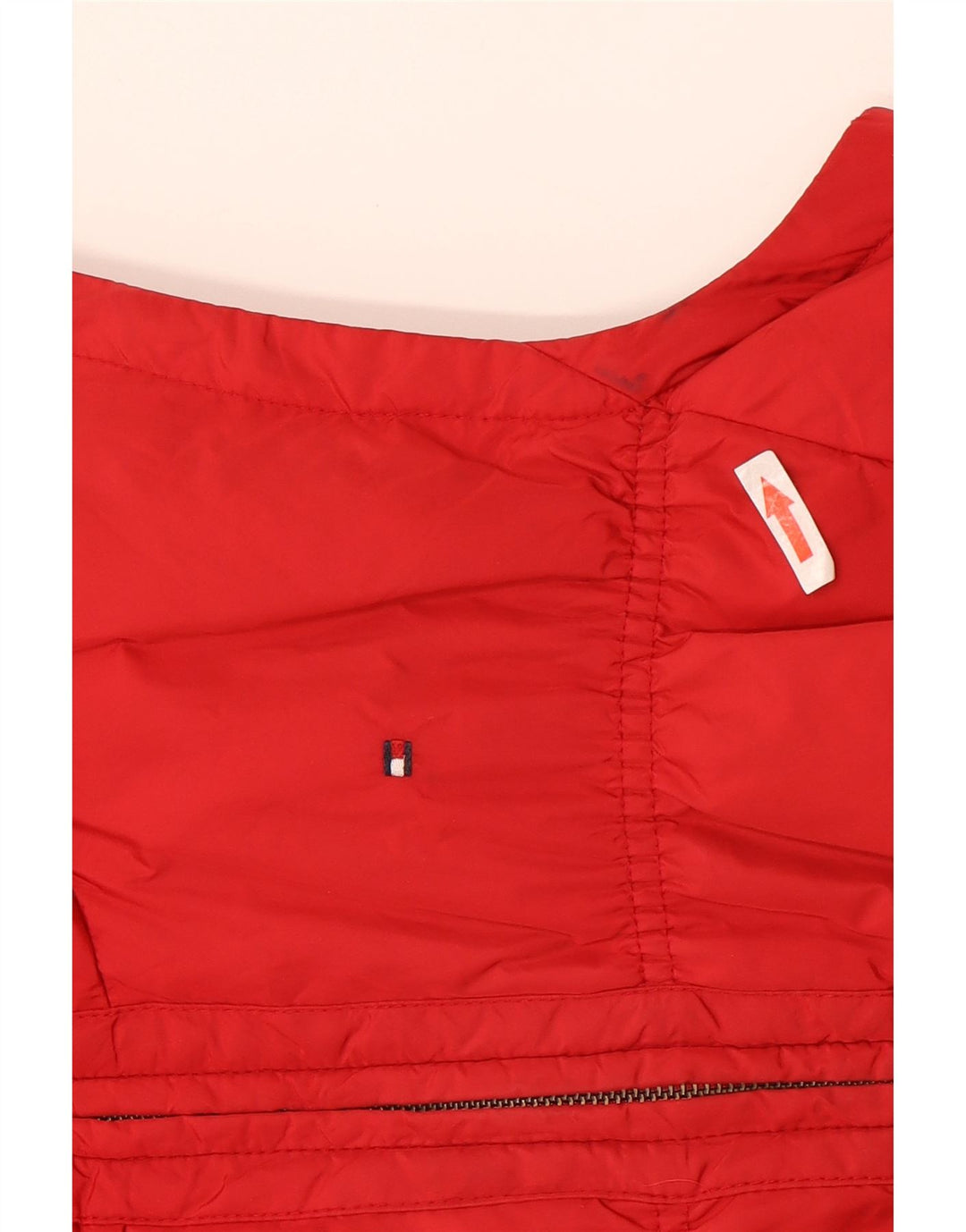 TOMMY HILFIGER Womens Padded Gilet UK 10 Small Red Nylon