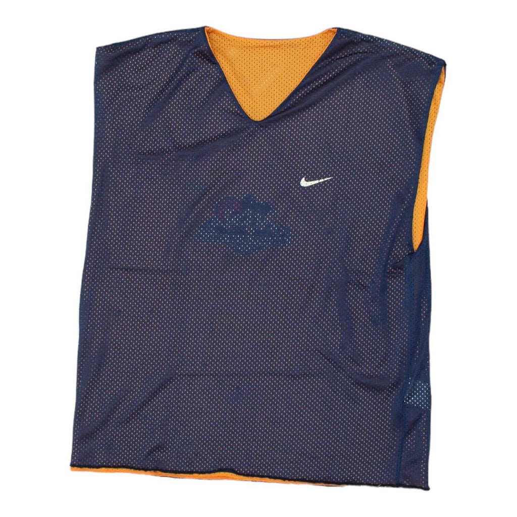 Nike Playground League Mens Orange Navy Reversible Basketball Jersey | Vintage | Vintage Messina Hembry | Thrift | Second-Hand Messina Hembry | Used Clothing | Messina Hembry 