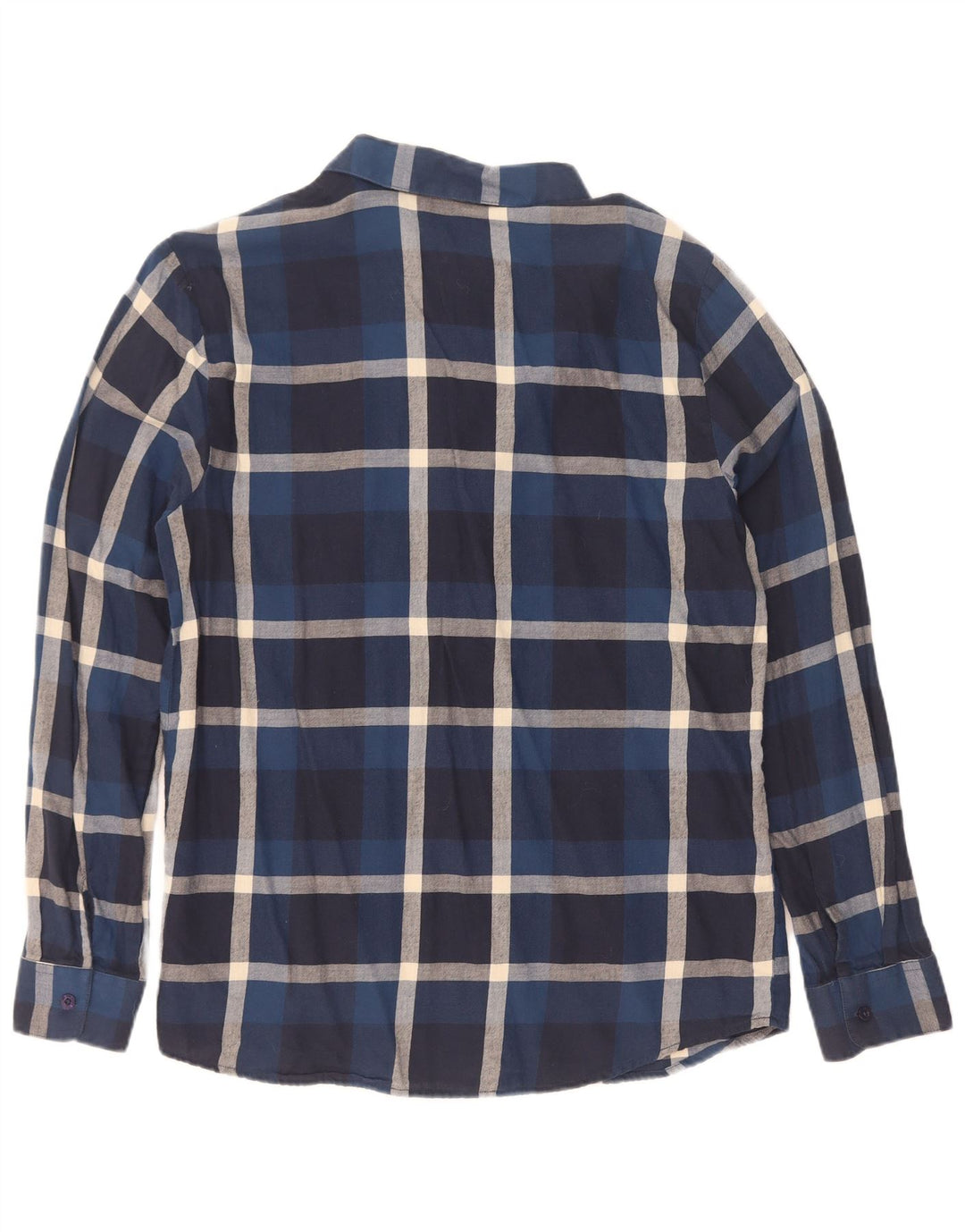 Volcom Mens Flannel Shirt Medium Navy Blue Check Cotton