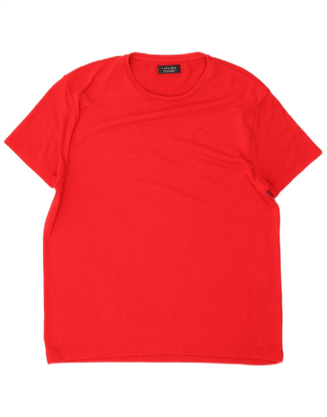 Zara Mens T-Shirt Top Large Red