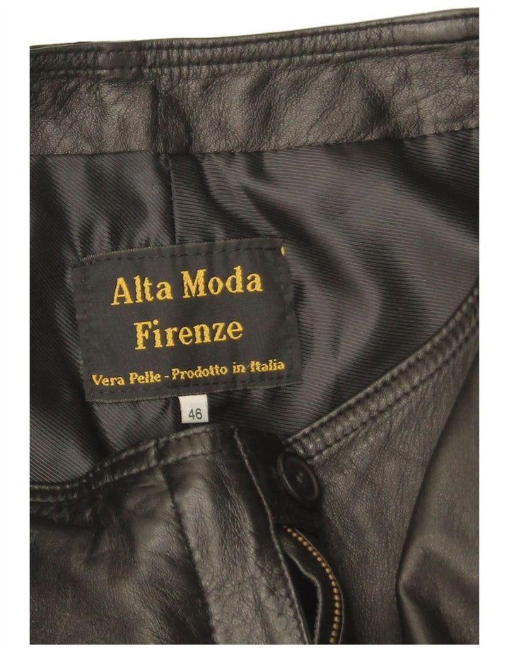 Alta Moda Womens Straight Trousers IT 46 Large W28 L30 Black