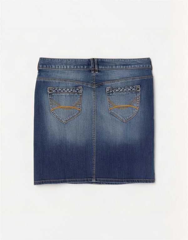 Tom Tailor Womens Mini Denim Skirt EU 40 Medium W34 Blue Cotton
