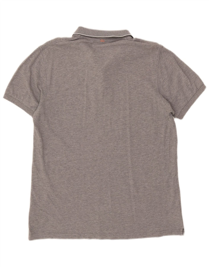 SUN68 Mens Polo Shirt XL Grey Flecked Cotton