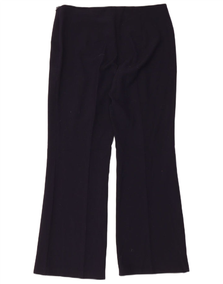 Marks & Spencer Womens Casual Trousers UK 12 Medium W32 L28 Navy Blue