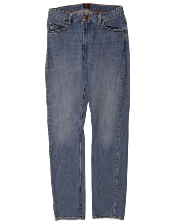 Lee Womens Rider Slim Jeans W30 L32 Blue Cotton