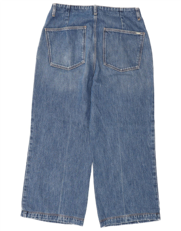 Massimo Dutti Womens Wide Leg Jeans W30 L26 Blue