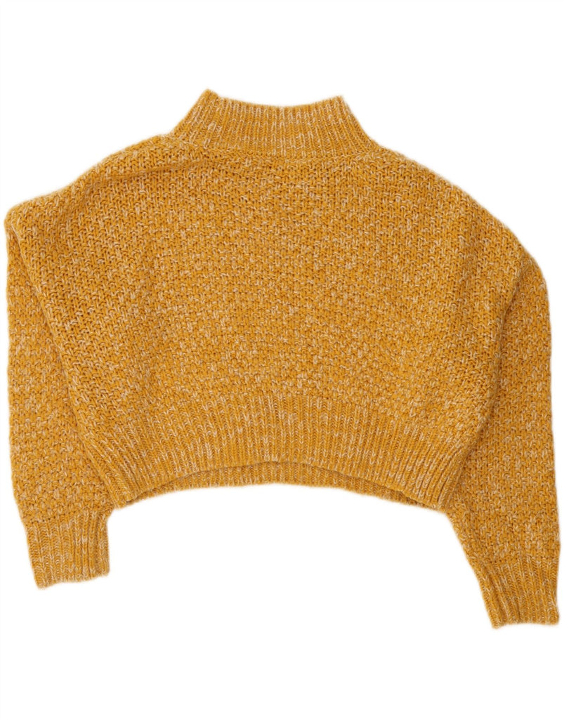 TOPSHOP Womens Oversized Turtle Neck Jumper Sweater UK 8 Small  Yellow Vintage Topshop and Second-Hand Topshop from Messina Hembry 