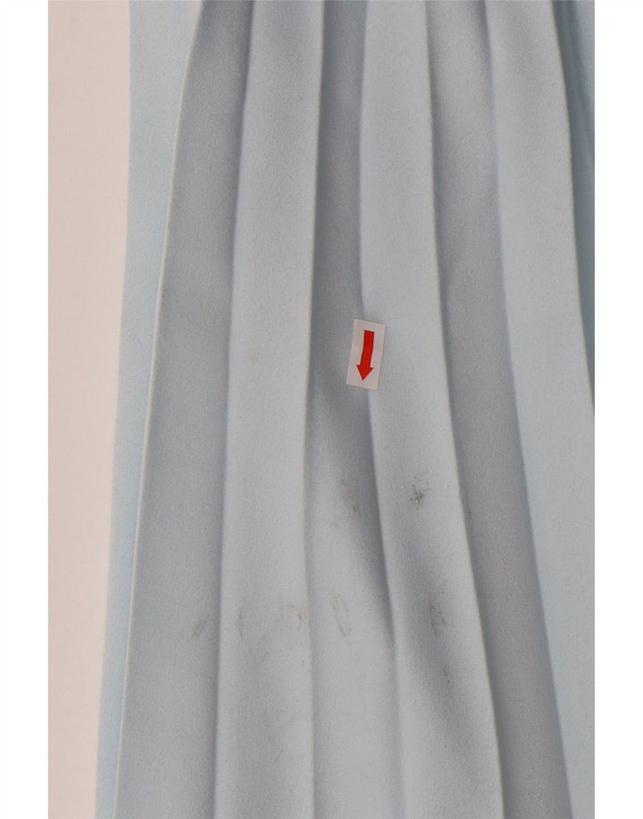 CLOSET Womens Pleated Off Shoulder Dress UK 10 Small  Blue