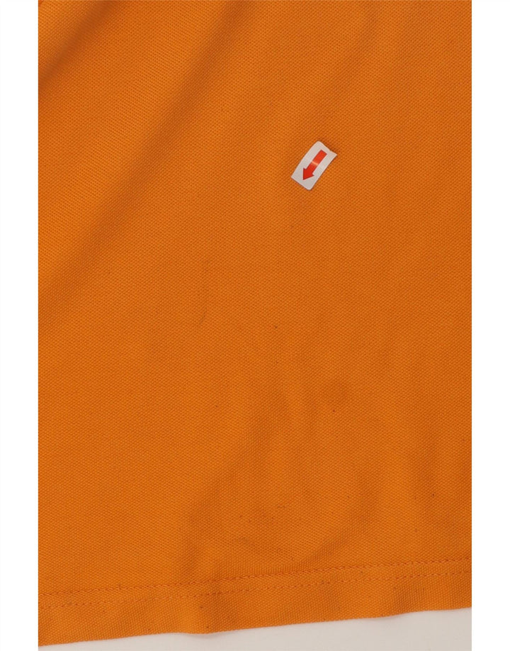 DIADORA Mens Polo Shirt Large Orange Cotton