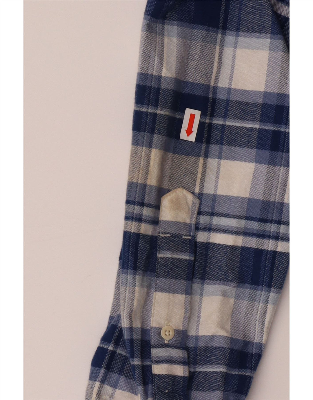 LEVI'S Mens Standard Flannel Shirt Small Blue Check Cotton