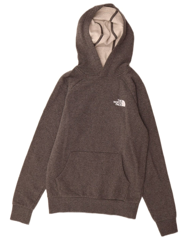 The North Face Mens Graphic Hoodie Jumper XS Grey Cotton