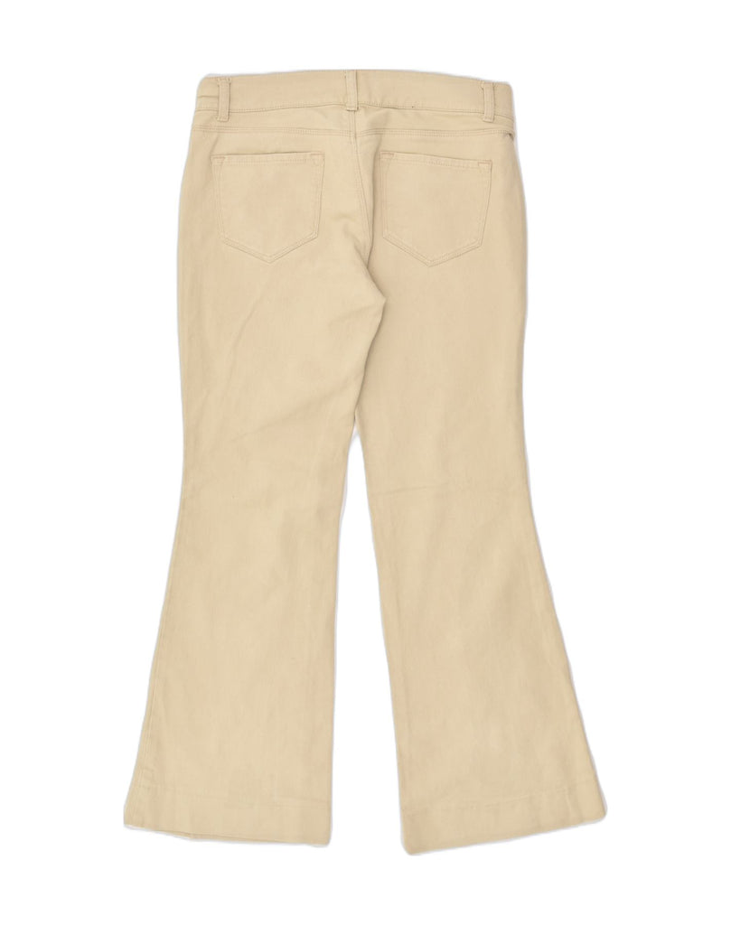 BENETTON Womens Flare Casual Trousers IT 44 Medium W32 L30  Beige Cotton | Vintage Benetton | Thrift | Second-Hand Benetton | Used Clothing | Messina Hembry 