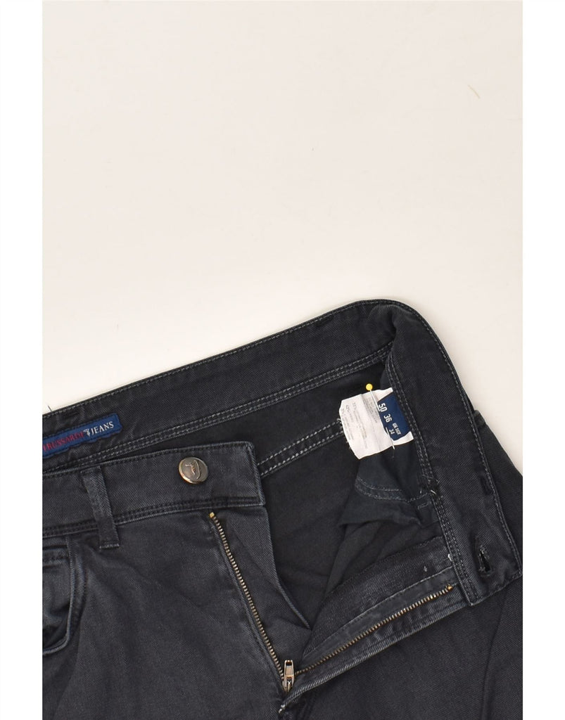 TRUSSARDI Mens Straight Jeans W34 L32 Navy Blue Cotton | Vintage Trussardi | Thrift | Second-Hand Trussardi | Used Clothing | Messina Hembry 