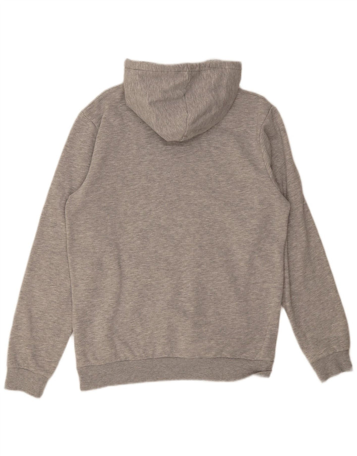 Fila Mens Graphic Hoodie Jumper Medium Grey Cotton