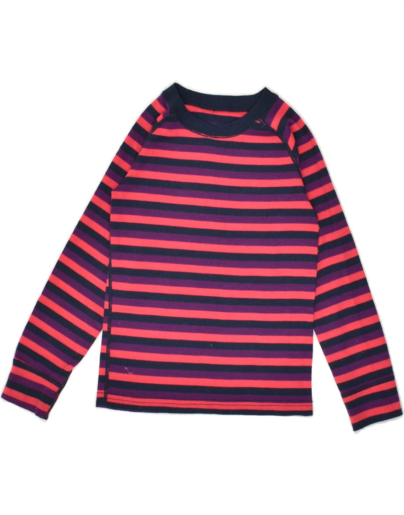 MOUNTAIN WAREHOUSE Girls Top Long Sleeve 5-6 Years Multicoloured Striped | Vintage Mountain Warehouse | Thrift | Second-Hand Mountain Warehouse | Used Clothing | Messina Hembry 